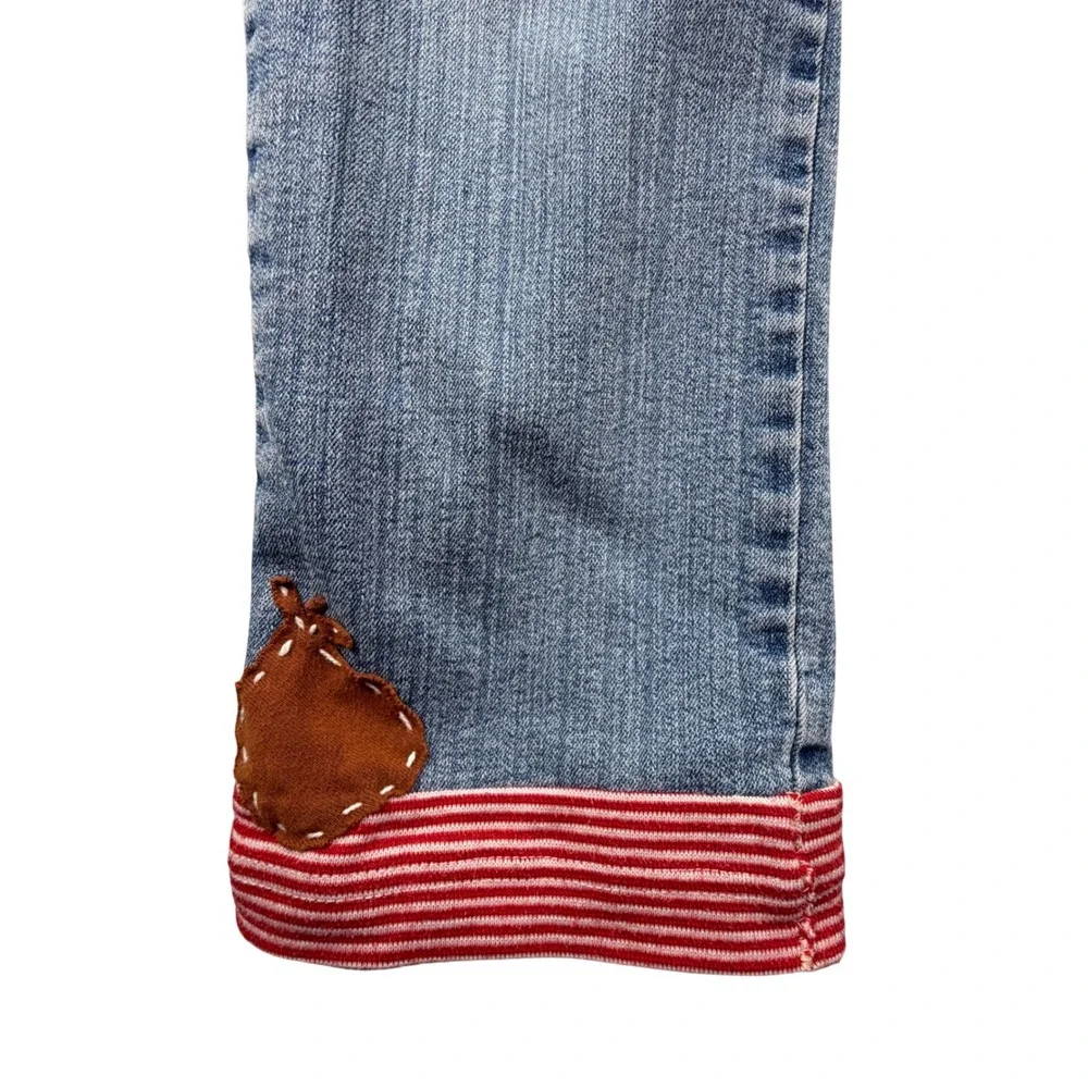 Charter Club Jeans Classic Straight Cotton Blend 6P Blue Pomegranate Patchwork